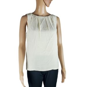Talbots 100% Silk Cream Tank Top Shell
